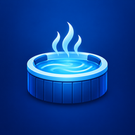 SoakSmart blue hot tub and steam app icon